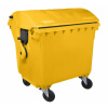 Plastik Gogic Plastový kontejner 1100 l žlutý kulaté víko