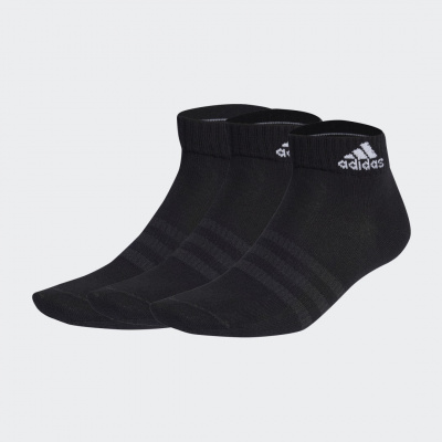 Adidas Sportswear | Adidas Sportswear | Ponožky Thin and Light Ankle – 3 páry | Black / White | 37-39 | Black / White | 37-39