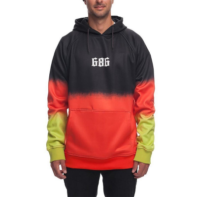 686 mikina Knockout Bond Flc Pullover Black Dip Dye (BLKP) velikost: L