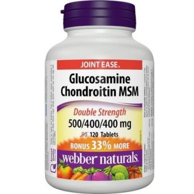 Webber Naturals Glucosamine Chondroitine MSM 500/400/400 mg 120 tbl