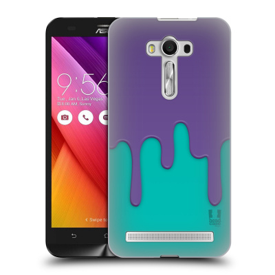 HEAD CASE plastový obal na mobil Asus Zenfone 2 LASER (5,5 displej ZE550KL) vzor Barevná záplava polovina FIALOVÁ AQUA (Pouzdro plastové HEAD CASE na mobil Asus Zenfone 2 LASER (5,5 displej ZE550KL) v