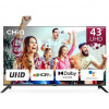 Ultra HD televize CHiQ U43H7C, ULTRA HD LED TV 43", bez hotelového módu 8592344204357