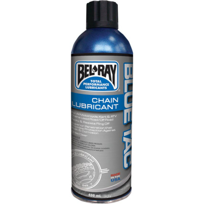 Mazivo na řetěz BEL-RAY BLUE TAC CHAIN LUBE 400 ML (pro všechny typy řetězů, včetně těsněných O-, X- a Z- kroužkových)