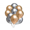 balonky.cz Chromové balónky - zlaté a stříbrné 10 ks 30 cm mix