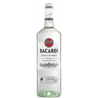 Bacardi Carta Blanca 37.5 % 1 l (holá láhev)