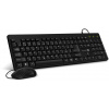 CONNECT IT Combo drátová černá klávesnice + myš, CZ + SK layout, CKM-4000-CS