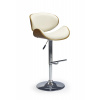 Barová židle H-44 krémová/ořech