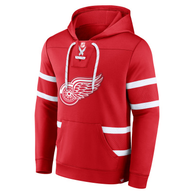 Detroit Red Wings Men's Fanatics Black Authentic Pro Rinkside Transitional  Pullover Hoodie