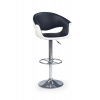 Barová židle H46 bílá/černá