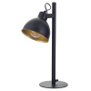 SIGMA Zkušební stolní lampa, otočné stínítko černá/zlatá - 40051