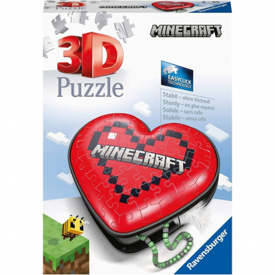 Ravensburger 11285 Puzzle 3D Srdce Minecraft 54 dílků