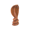 Dřevěná socha kobry 45 cm (Krásná dřevěná kobra)