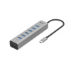 i-tec USB-C nabíjecí HUB Metal/ 7 portů/ USB-A 3.2 Gen 1/ kovový, C31HUBMETAL703