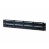 Digitus CAT 5e Patch Panel, nestíněný, 48 portů RJ45 8P8C, LSA, 2U, stojanový držák, černý, 482x44x1 - DN-91548U