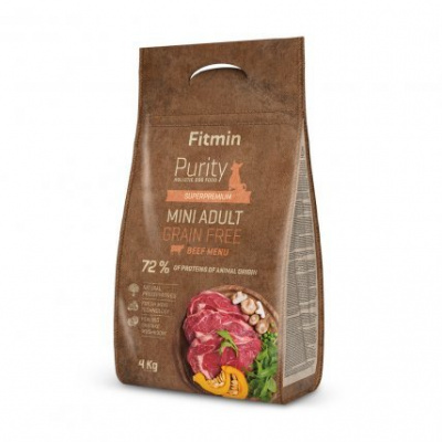 Fitmin Dog Purity Grain Free Adult Mini Beef 4 kg