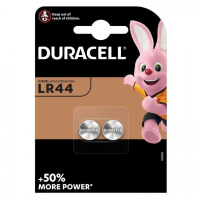 HJ Baterie 1,5V/105mAh LR44/A76 DURACELL 2ks (blistr)