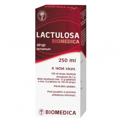 Lactulosa Biomedica por.sir. 1 x 250 ml 50%