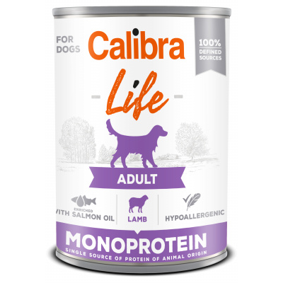Calibra Dog Life konz. Adult Lamb 400 g