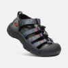 KEEN Newport H2 Jr steel grey/black US 1 / EU 33,0 / UK 13 / 20 cm; Modrá outdoorová obuv