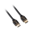 GoGEN Kabel GoGEN HDMI 2.0, 2m, pozlacený, opletený, High speed, s ethernetem černý