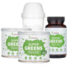 Blendea Green Vitality Supergreens 90 kapslí + Supergreens směs 2 x 90g + Shaker 300 ml
