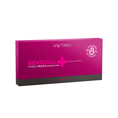 Nutrivi – doplňky stravy Revicoll Omega Plus + Vitamin K2MK7 60 kapslí