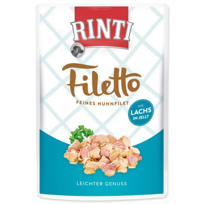 Akvamex Kapsička RINTI Filetto kuře + losos v želé (100g)