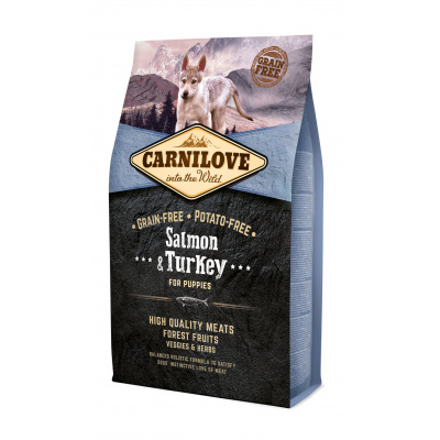 Carnilove Dog Salmon & Turkey for Puppies 4kg (ex.sklad expedujeme do 48 hodin)
