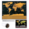 ISO Stírací mapa světa s vlajkami 82 x 59 cm, černá, 9409