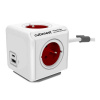 Cubenest PowerCube Extended USB A+C PD 20 W 1,5 m červená