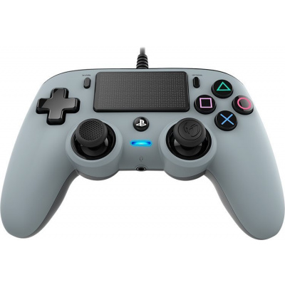 Gamepad Nacon Wired Compact Controller PS4 - stříbrný (3499550360776)