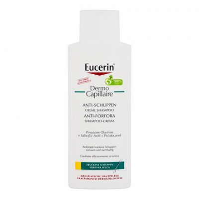 Eucerin DermoCapillaire Anti-Dandruff Creme 250 ml krémový šampon proti suchým lupům pro ženy