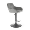 Halmar Barová židle H103, popelavě šedá