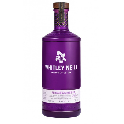 Whitley Neill rhubarb-ginger gin 0,7L 43% (holá láhev)