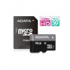 Adata MicroSDHC Premier Class 10 16GB + adaptér AUSDH16GUICL10-RA1