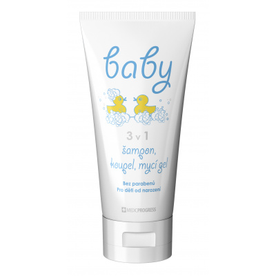 MedicProgress BABY 3v1 šampon, koupel, mycí gel 200 ml