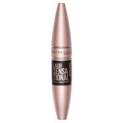 Maybelline Lash Sensational 9,5 ml řasenka pro objem, prodloužení a výživu řas pro ženy Intense Black