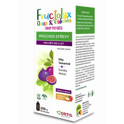 Ortis Fructolax Ovoce&Vláknina sirup pro děti 250 ml