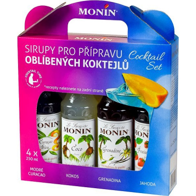 MONIN COCKTAIL BOX 4 x 0,25 l sirup