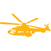 SAMOLEPKA Vrtulník 003 levá helikoptéra (21 - světle oranžová) NA AUTO, NÁLEPKA, FÓLIE, POLEP, TUNING, VÝROBA, TISK, ALZA