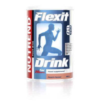 Kloubní výživa Flexit Drink 400g - Nutrend Příchuť: Jahoda, barva: shadow, Balení (g): 400 g