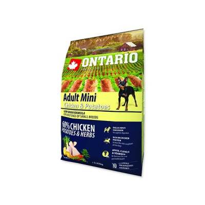 ONTARIO Dog Adult Mini Chicken & Potatoes & Herbs - 2.25 kg