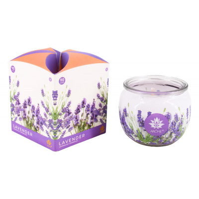 Arome Vonná svíčka ve skle Lavender, 90 g