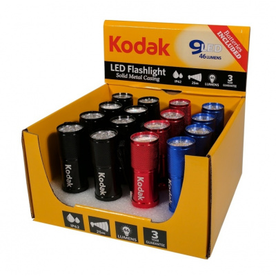 KODAK LED (9) Flashlight 16 ks v balení (včetně baterií)