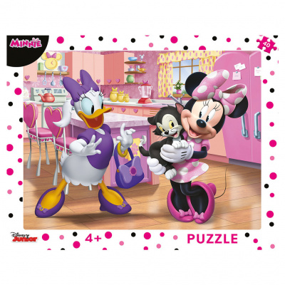 Dino Puzzle v rámečku - Walt Disney Růžová Minnie - 40 dílků