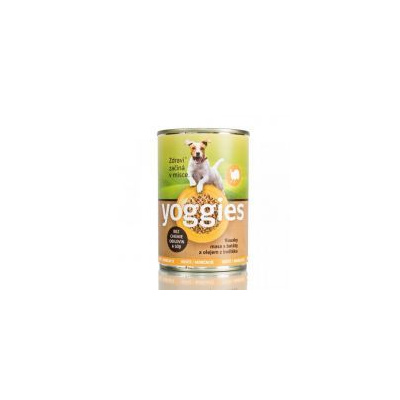 400g Yoggies krůtí konzerva pro psy s batáty a bodlákovým olejem 400g