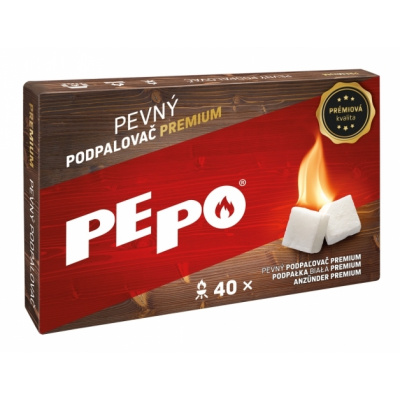 Pepo Podpalovač PE-PO PREMIUM pevný 40 podpalů 300g