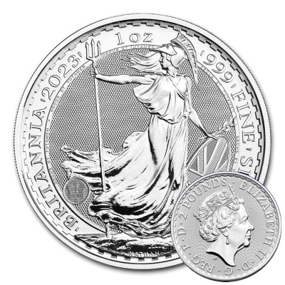 British Royal Mint - Stříbrná mince Britannia Elizabeth II. 1 oz 2023