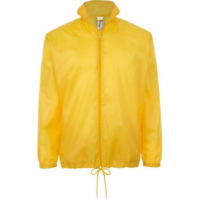 Základní lehká větrovka Sol's kapucí v límci a kapsami na zip Barva: Zlatá, Velikost: S L01618