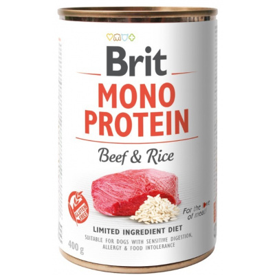 Brit Mono Protein Beef & Brown Rice 6x400g